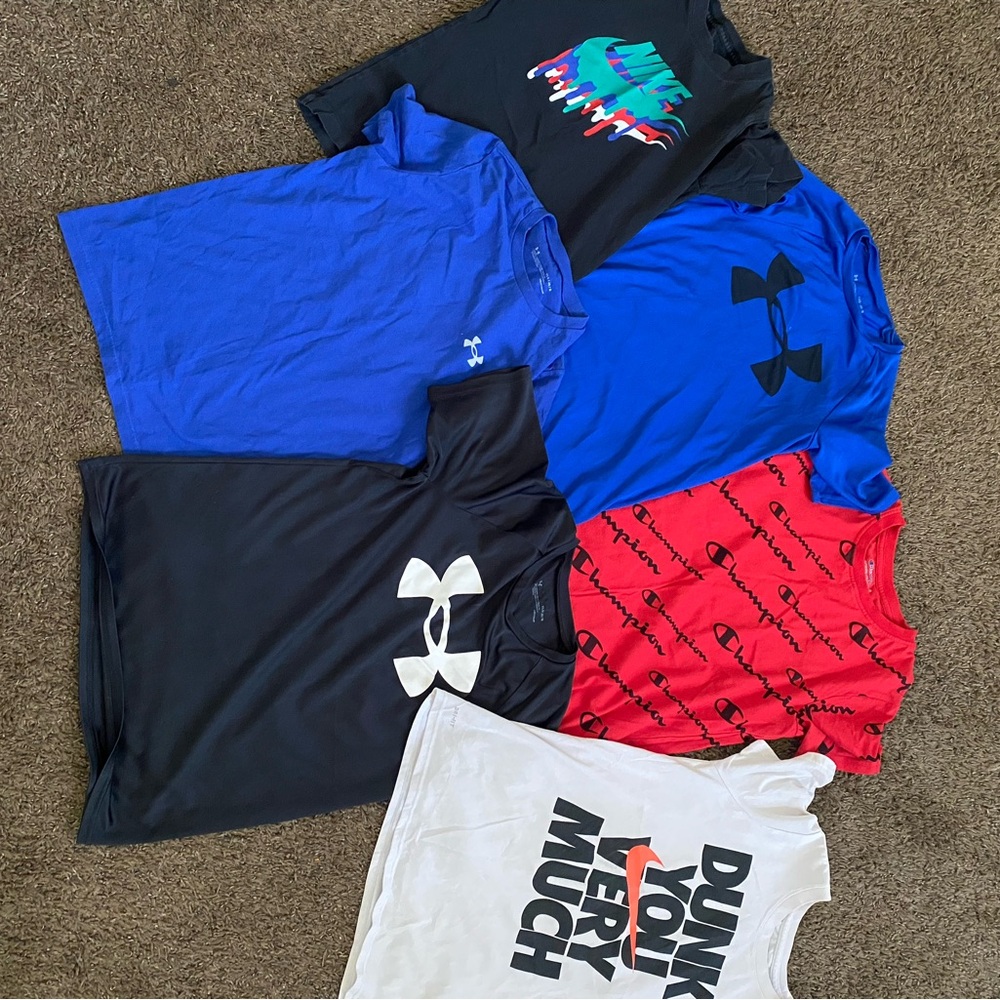 Under Armour Kids' T-Shirt - Black with White Logo